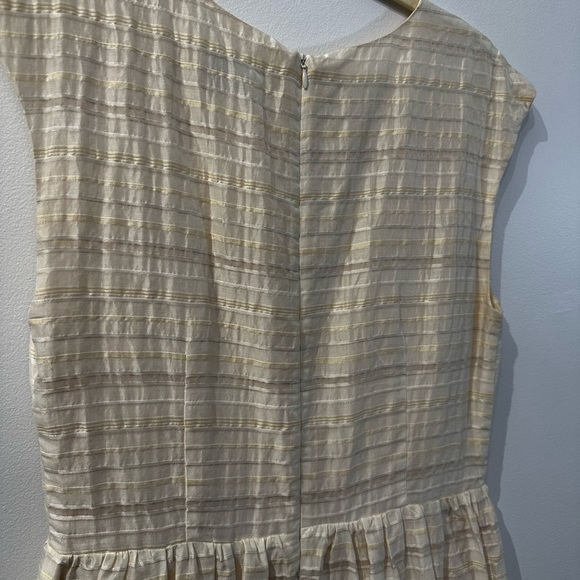 Lined Linen 50s Style Formal Dress - Picture 13 of 16